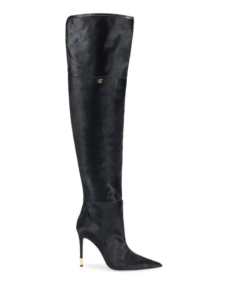 Elisabetta Franchi Stiefel aus Rindsleder - Schwarz Schwarz