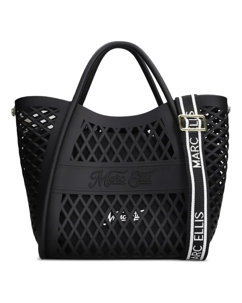 MARC ELLIS small Flat Basket tote bag - Schwarz Schwarz
