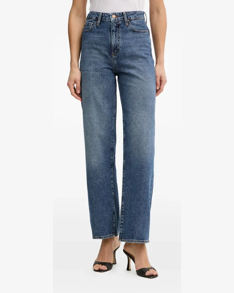 Armani Exchange logo-patch jeans - Blau Blau