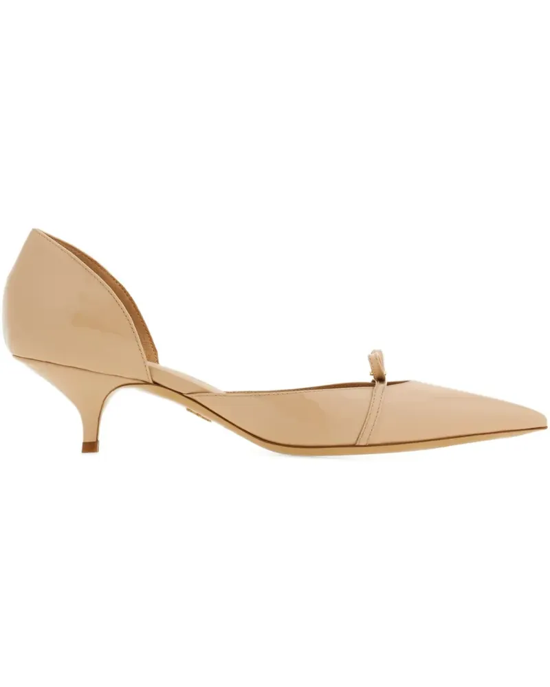 Ferragamo Pumps mit Schleife 40mm - Nude Nude
