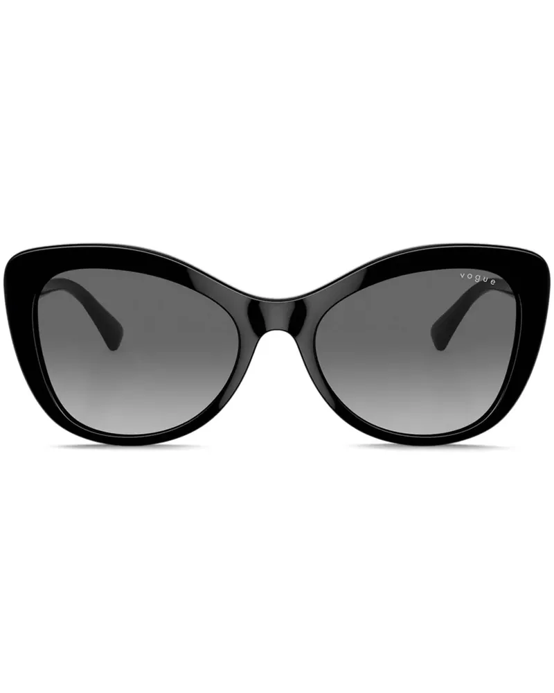 Vogue Sonnenbrille mit Butterfly-Gestell - Schwarz Schwarz