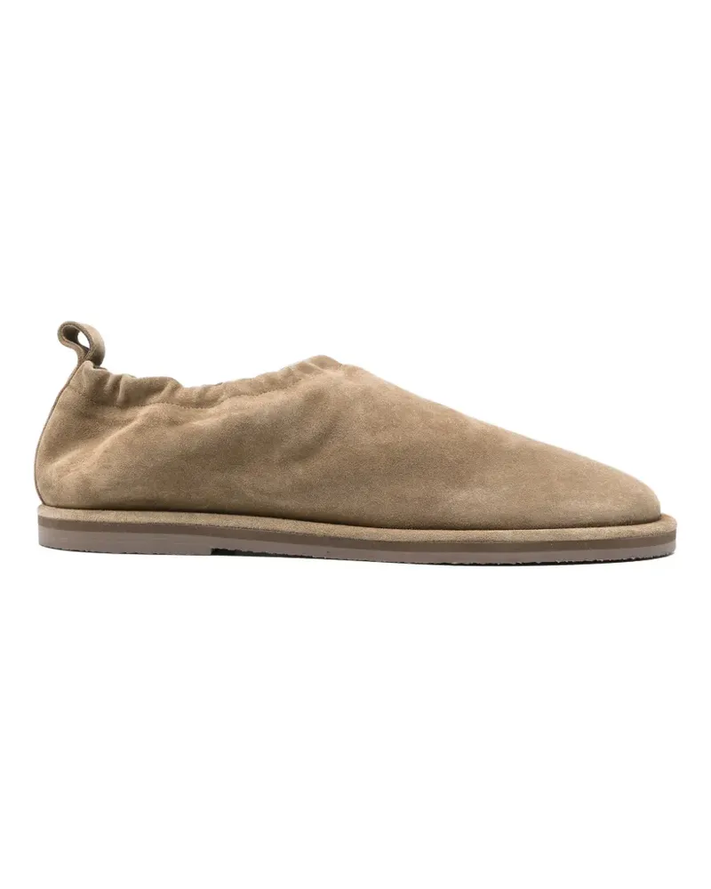 Studio Nicholson Wildleder-Slipper mit elastischem Rücken - Nude Nude