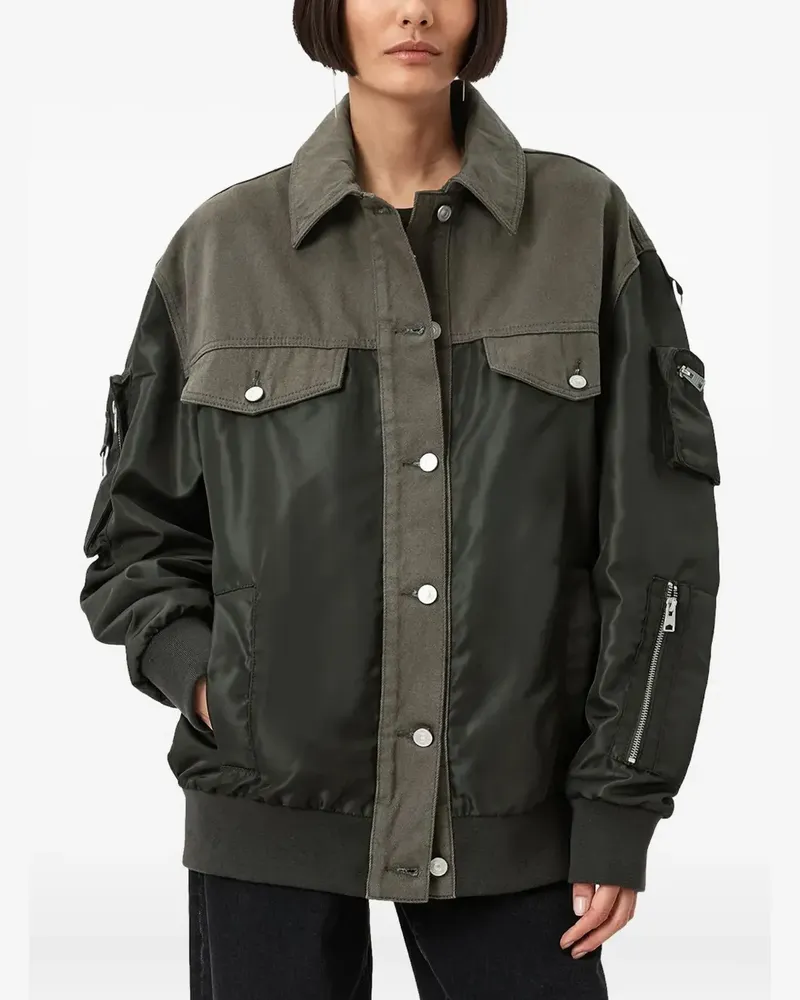 AllSaints Verity chest-pockets bomber jacket - Grün Grün