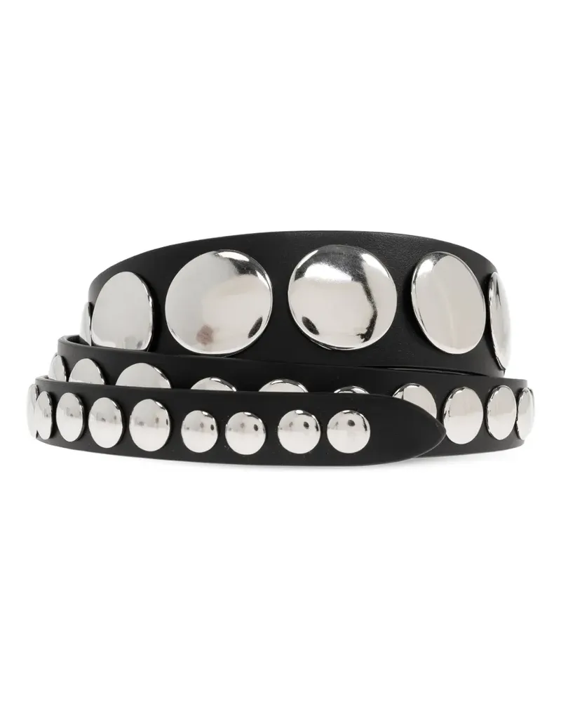 IRO studded leather belt - Schwarz Schwarz