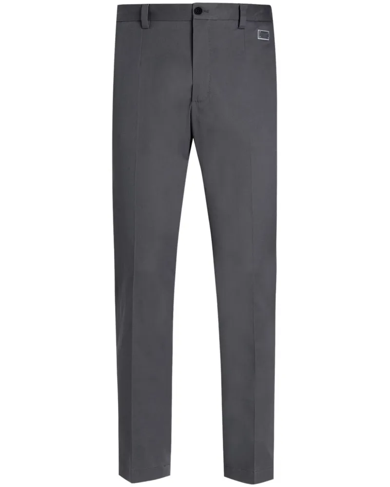 Dolce & Gabbana Hose mit Logo-Schild - Grau Grau