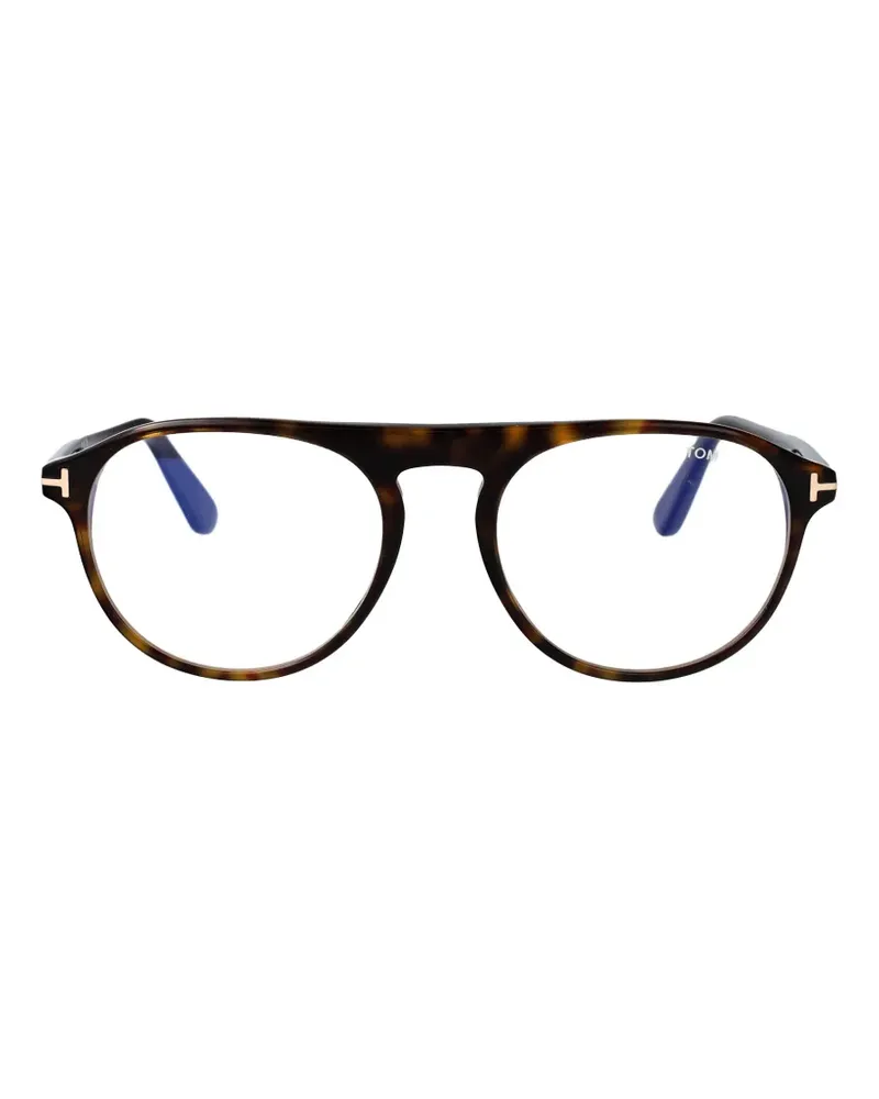 Tom Ford tortoiseshell-effect pilot glasses - Braun Braun