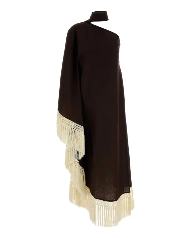 Taller Marmo Andres Kleid mit Fransenbesatz - Braun Braun