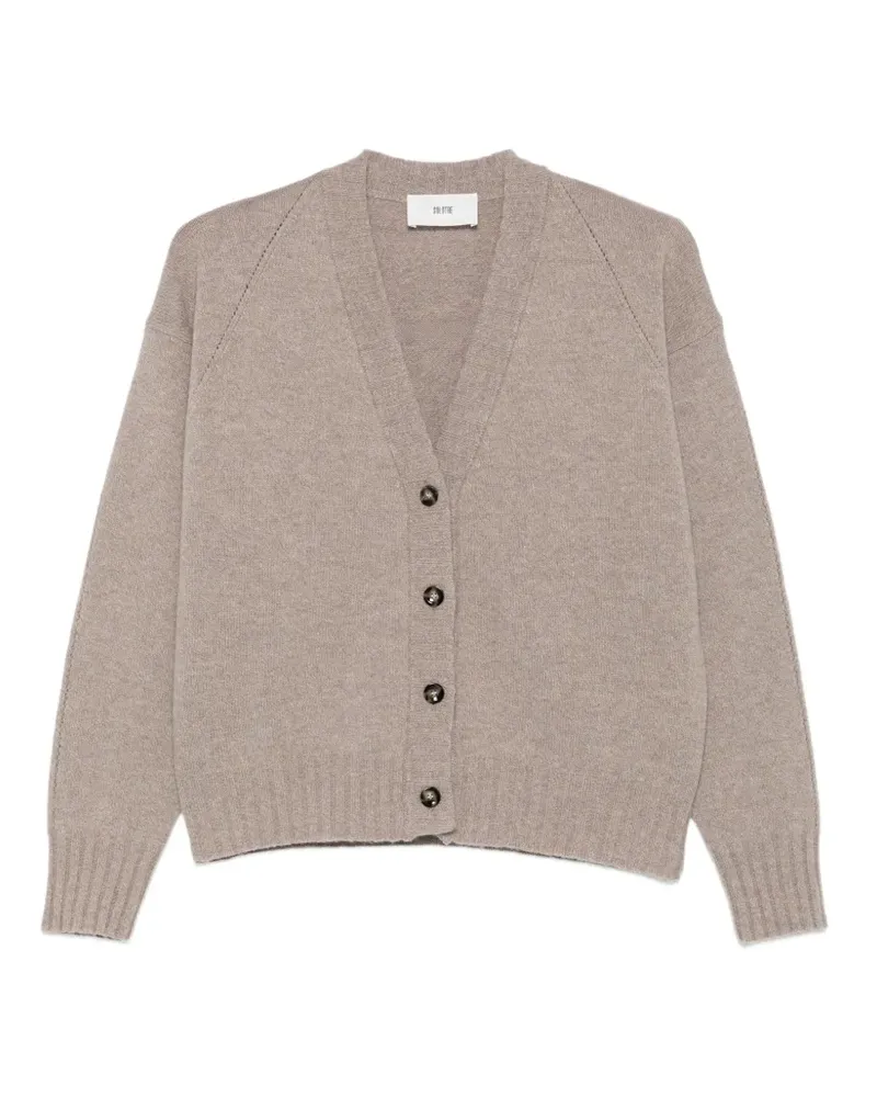 SOLOTRE Cardigan mit Knöpfen - Nude Nude