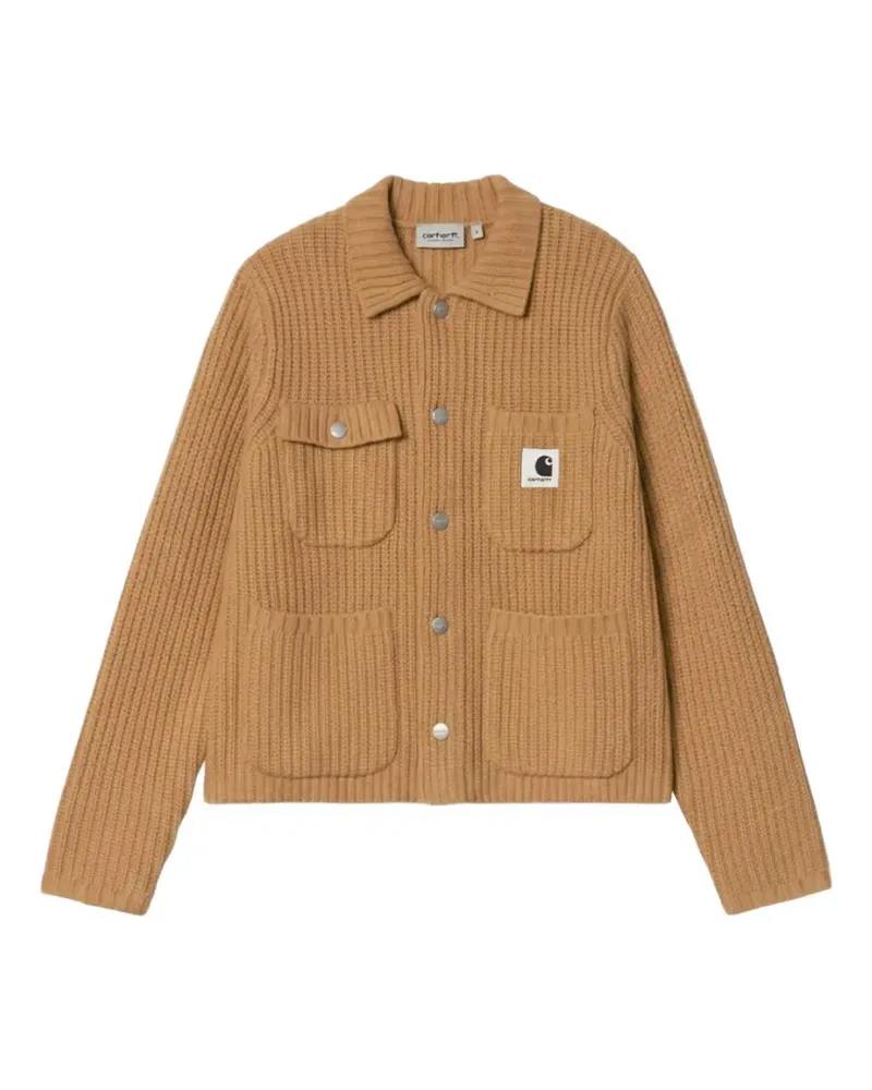 Carhartt WIP Gerippter Michigan Cardigan - Nude Nude