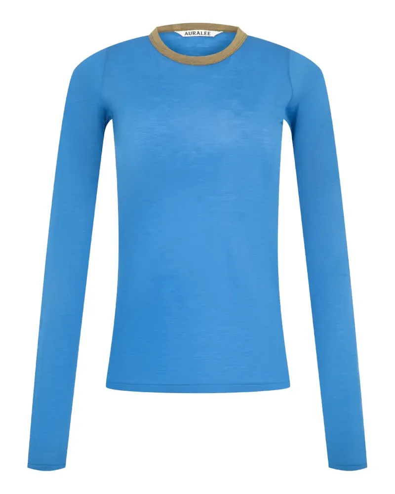AURALEE Langärmeliges T-Shirt - Blau Blau