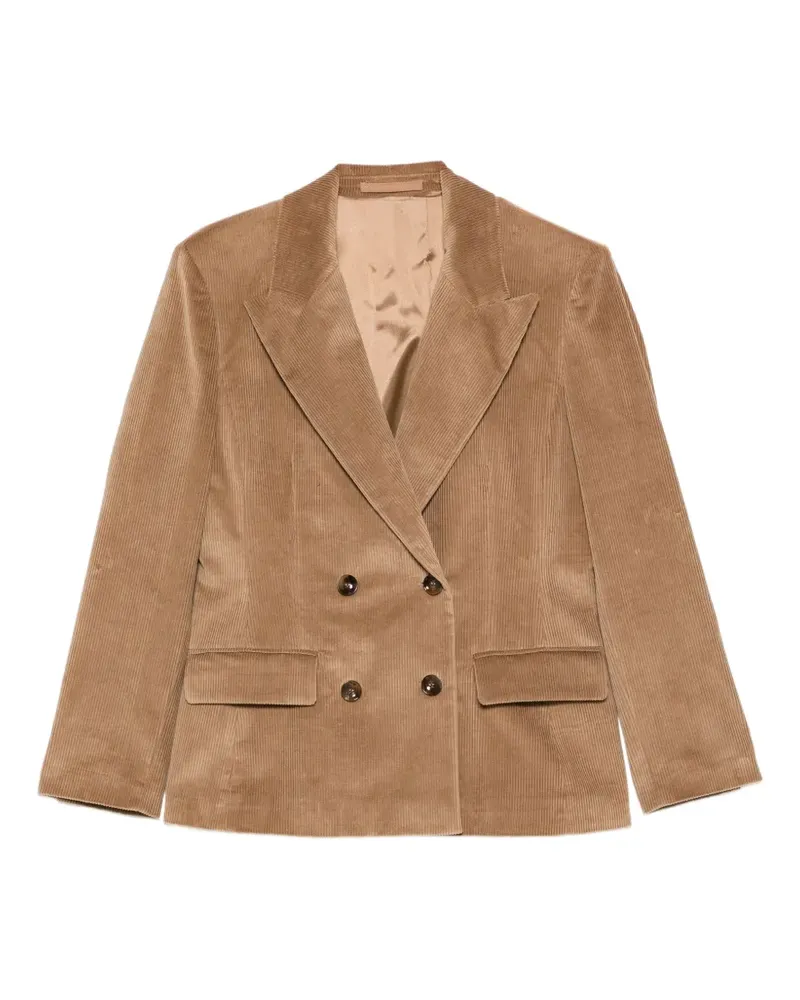 MARELLA double-breasted corduroy blazer - Braun Braun
