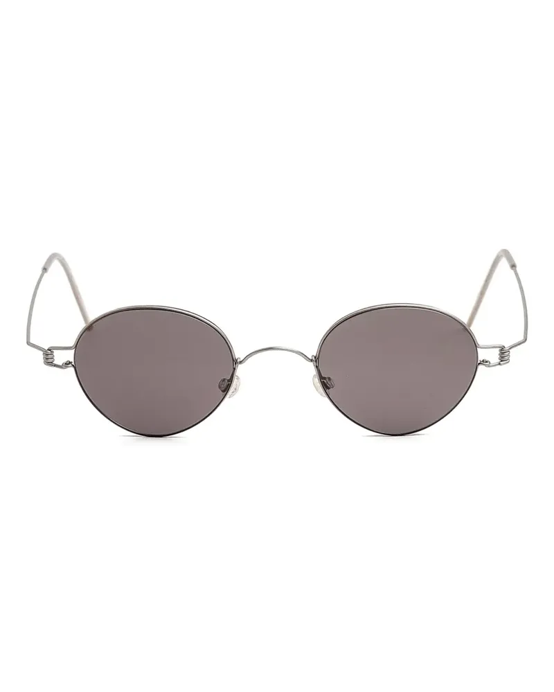 Lindberg Sonnenbrille mit rundem Gestell - Silber Silber