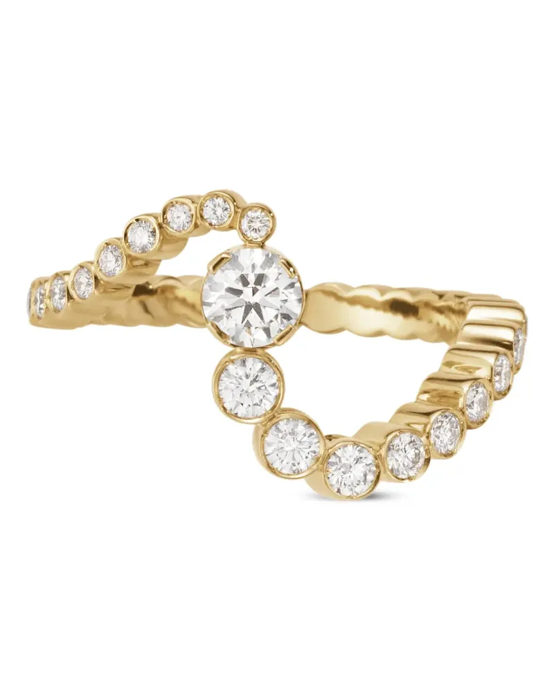 Sophie Bille Brahe 18kt Ocean Ensemble Gelbgoldring mit Diamanten Gold