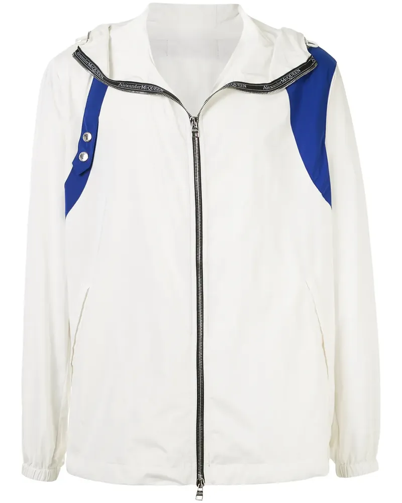 Alexander McQueen Leichte Jacke mit Riemen - Weiß Weiß