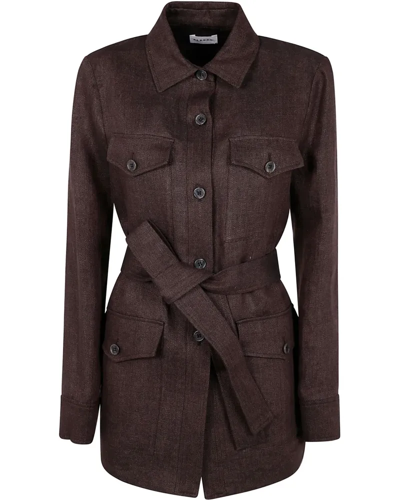 P.A.R.O.S.H. P.A.R.O H. Jacke mit Gürtel - Braun Braun