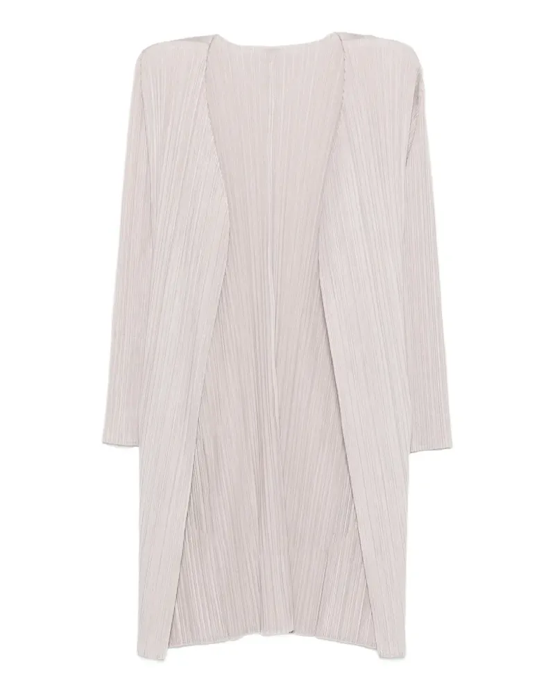 Issey Miyake pleated coat - Nude Nude