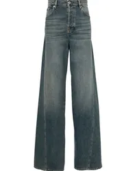 Lanvin Halbhohe Straight-Leg-Jeans Blau