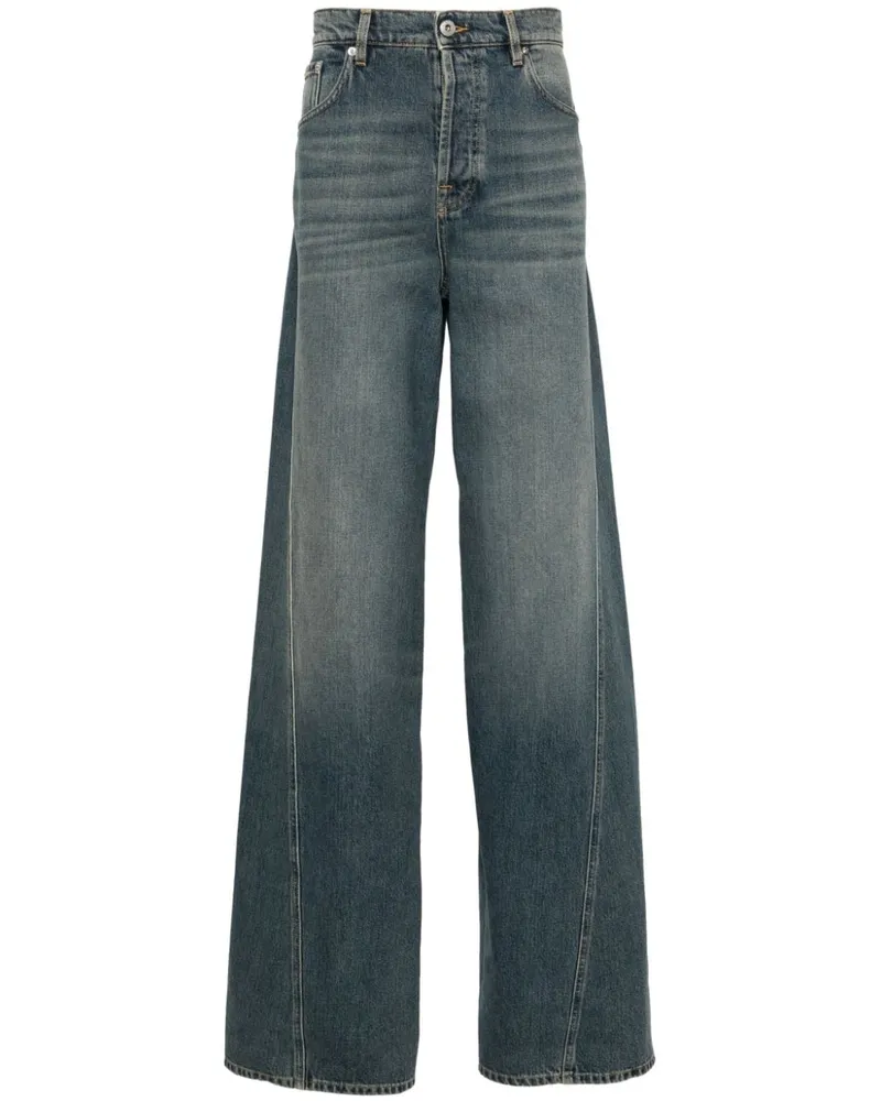 Lanvin Halbhohe Straight-Leg-Jeans - Blau Blau