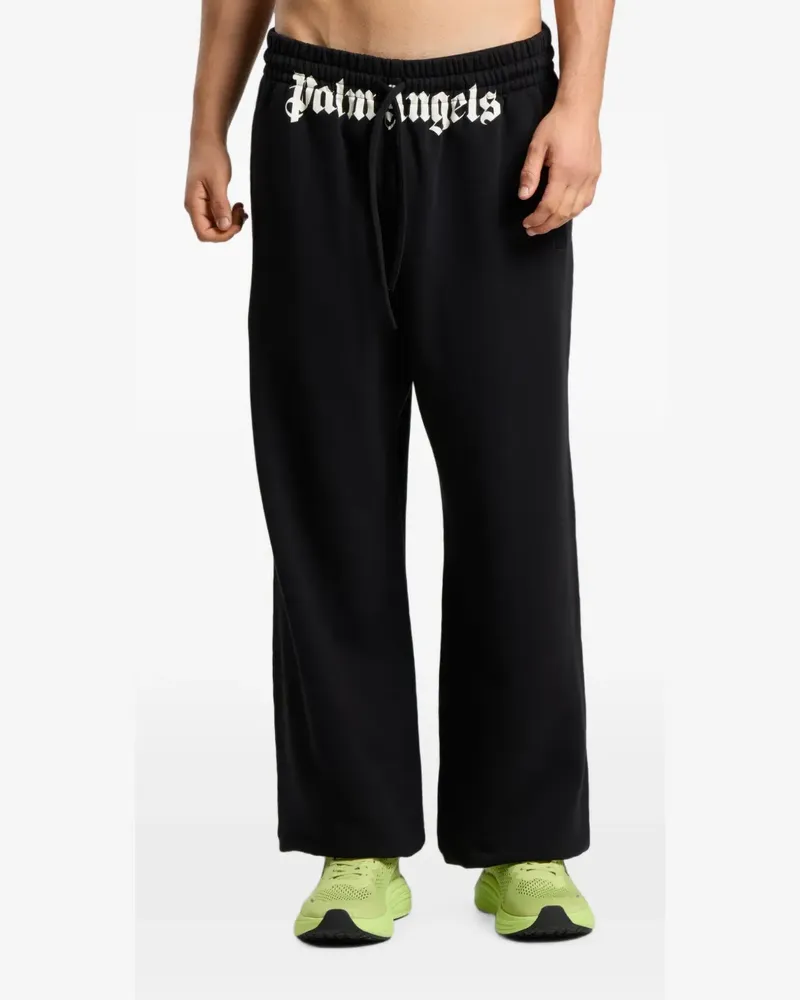Palm Angels Jogginghose mit Logo-Print - Schwarz Schwarz