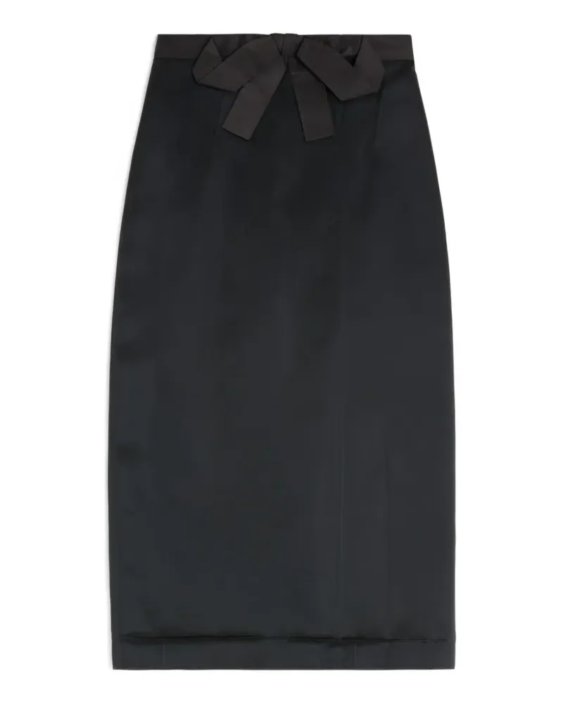 Valentino Garavani Midirock aus Satin - Schwarz Schwarz