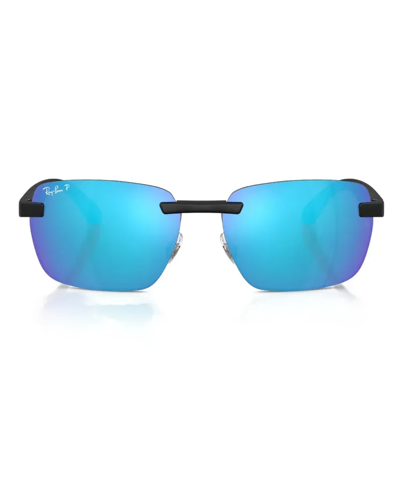 Ray Ban rimless rectangle-frame sunglasses - Schwarz Schwarz