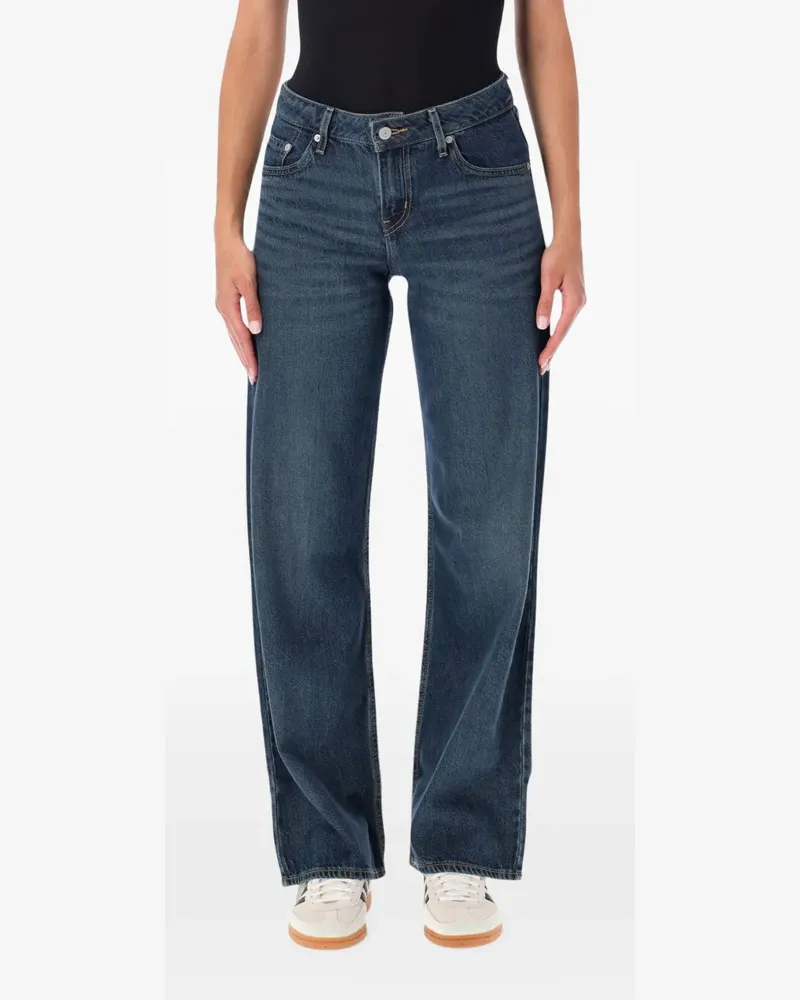 Levi's Ausgeblichene Straight-Leg-Jeans - Blau Blau