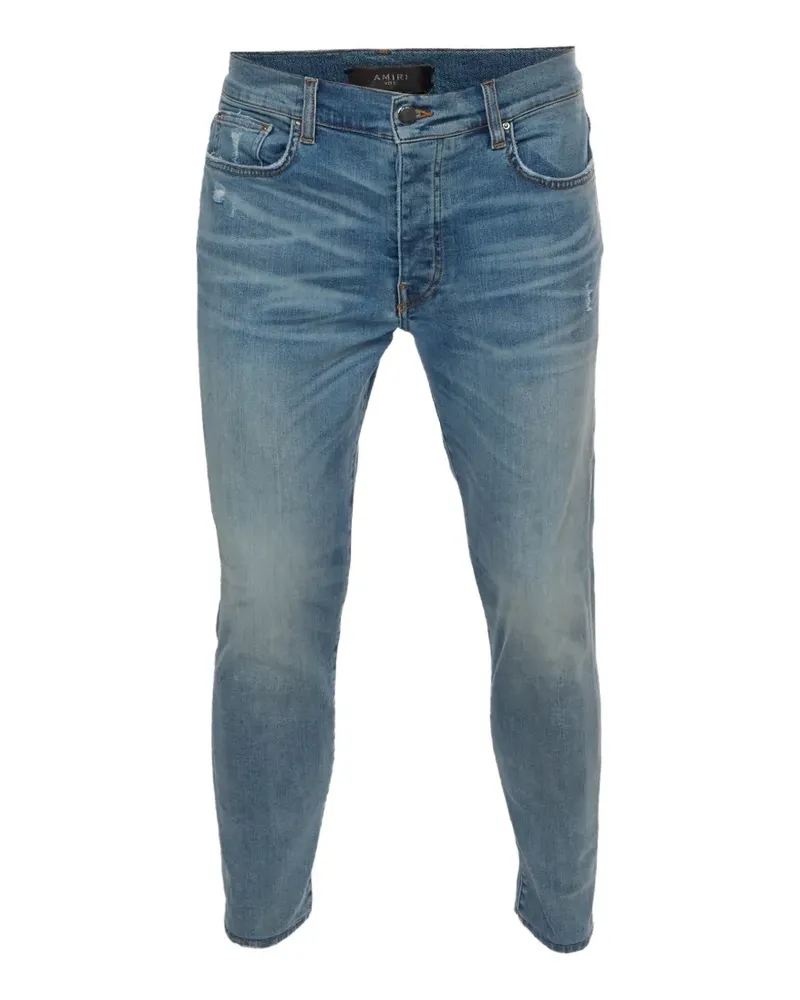 Amiri Slim-Fit-Jeans im Distressed-Look - Blau Blau