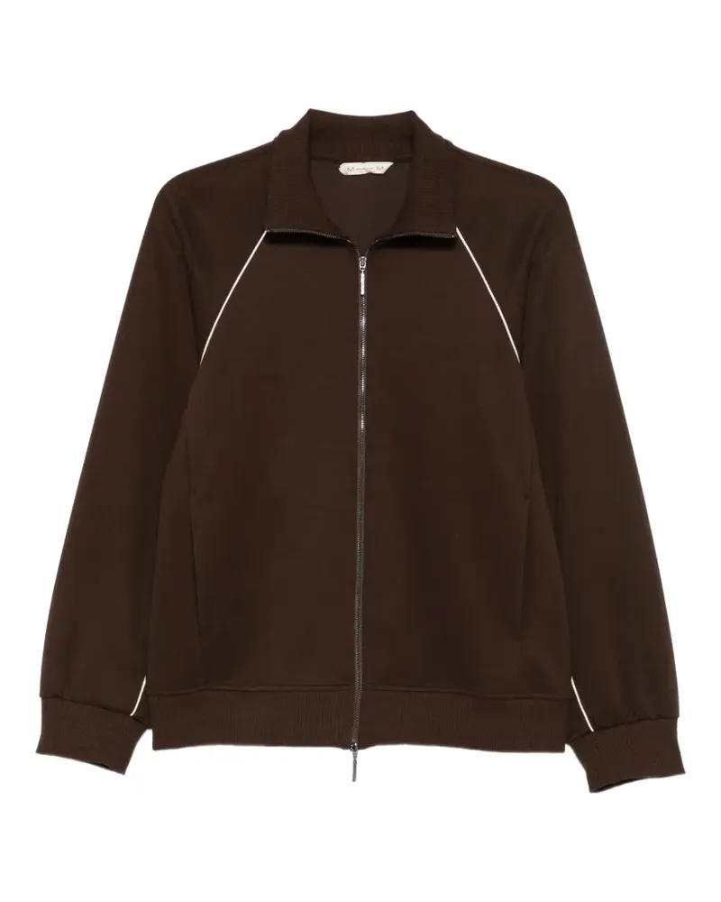 Max Mara MMLLembo Langarmjacke mit Reißverschluss - Braun Braun