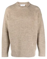 Marine Serre Gerippter Strickpullover Nude