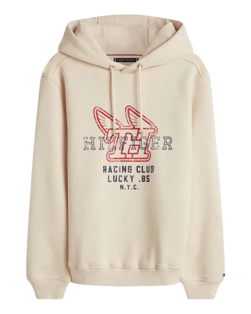 Tommy Hilfiger graphic-print hoodie - Nude Nude