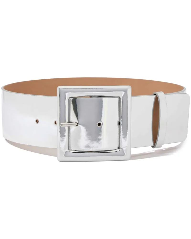 Carolina Herrera New York Spazzolato Icon Gürtel - Silber Silber