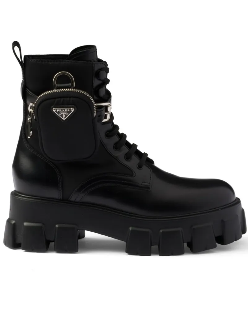Prada Monolith' Stiefel - Schwarz Schwarz