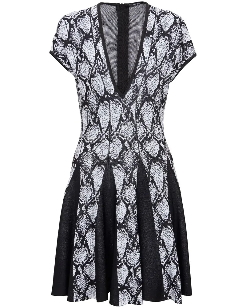 Balmain Gestricktes Kleid - Schwarz Schwarz