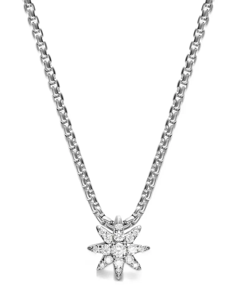 David Yurman Starbust diamond necklace - Silber Silber