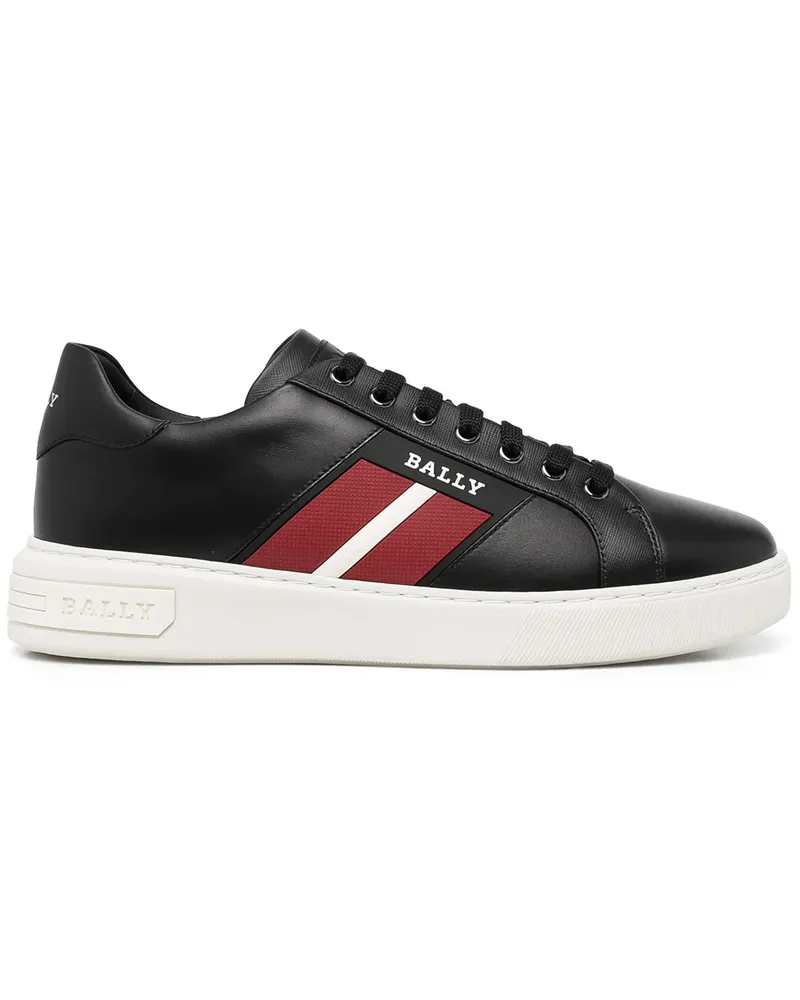 Bally Sneakers mit Logo-Print - Schwarz Schwarz
