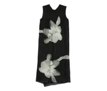 Dapos Etuikleid mit Blumenmuster - Schwarz