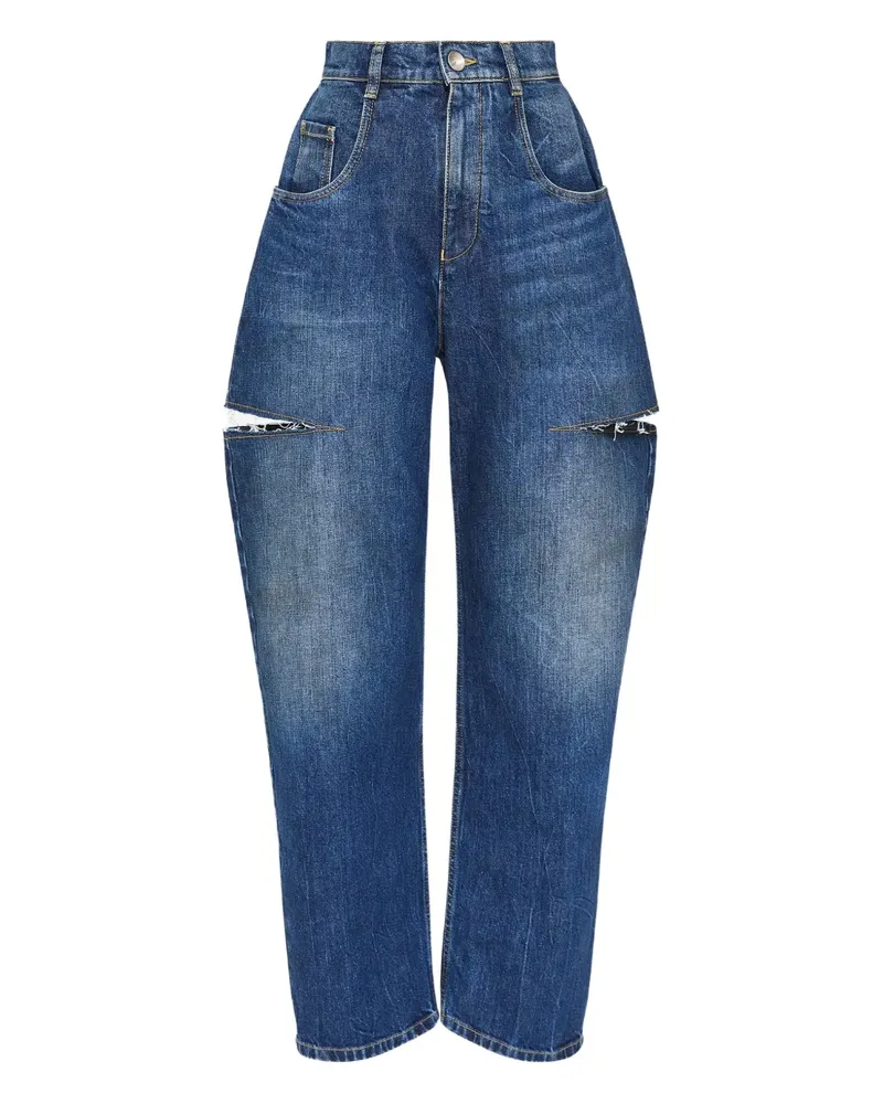 Maison Margiela Jeans mit Cut-Outs - Blau Blau
