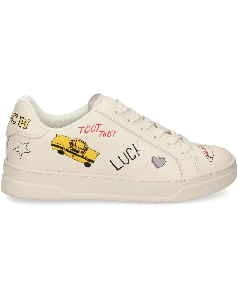 Coach Sneakers mit Schnürung - Nude Nude