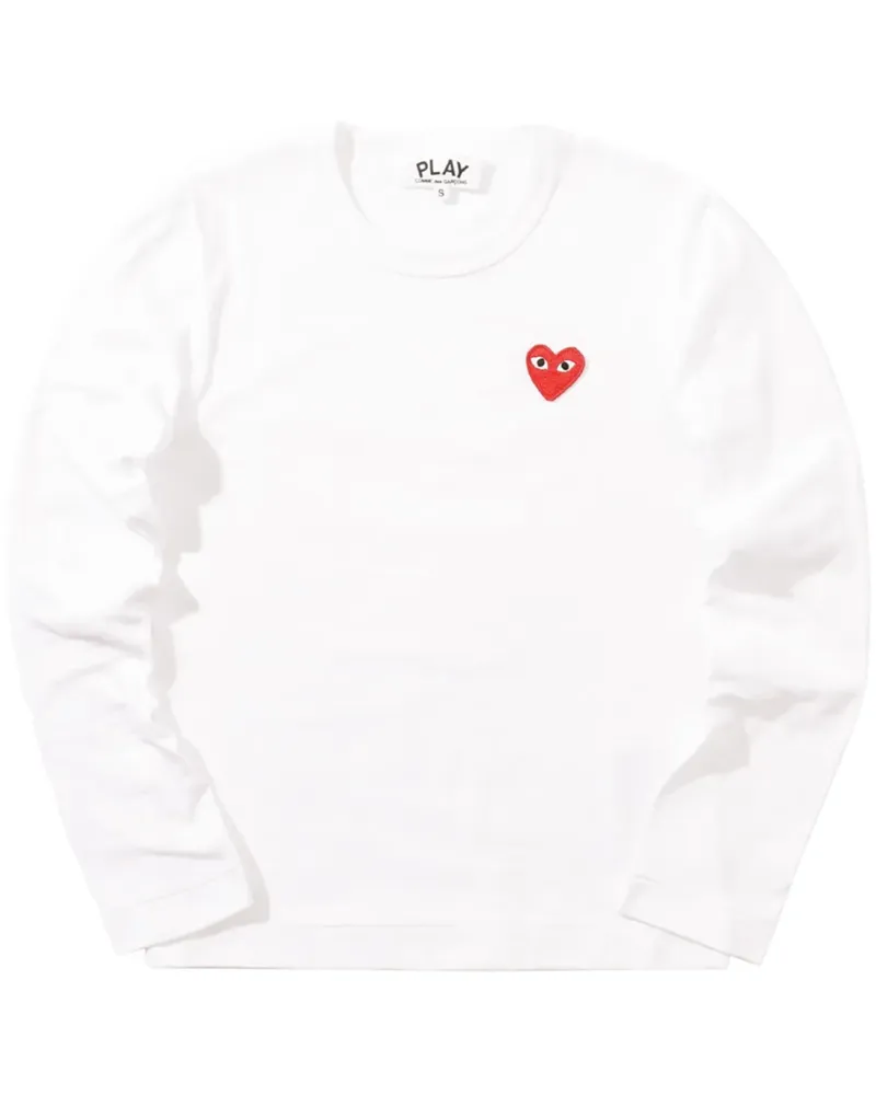 Comme des Garçons T-Shirt mit Logo-Patch - Weiß Weiß