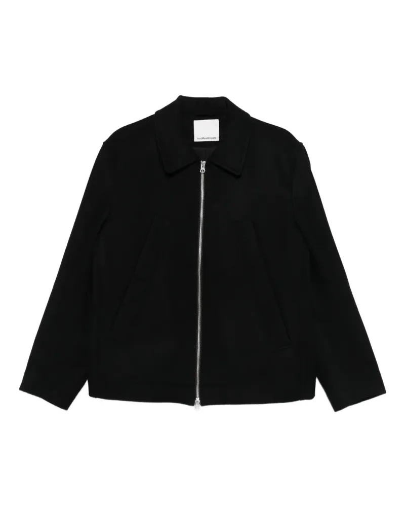 YMC Jacke mit Reißverschluss - Schwarz Schwarz
