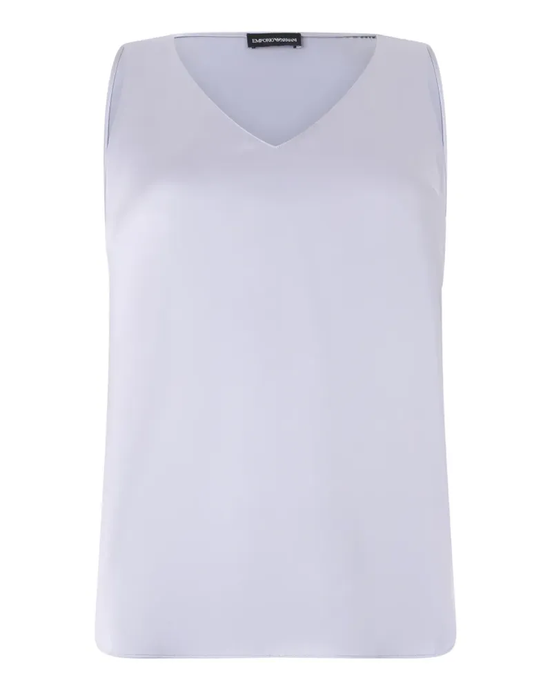 Emporio Armani Oberteil mit V-Ausschnitt - Violett Violett