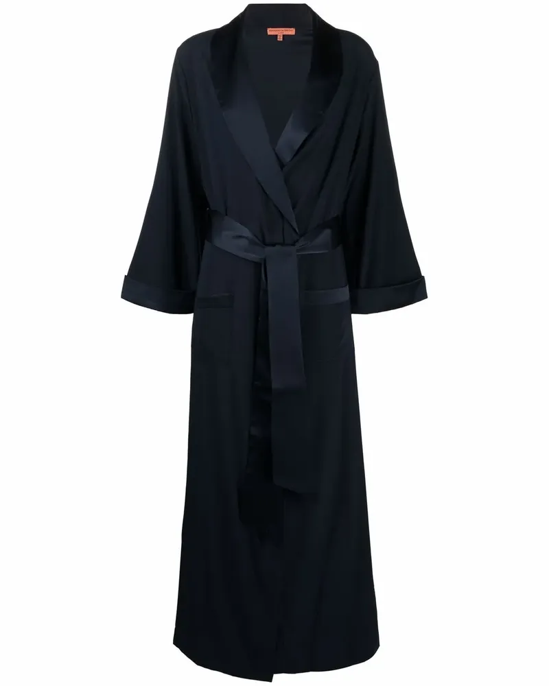 Ermanno Scervino Langer Mantel - Blau Blau