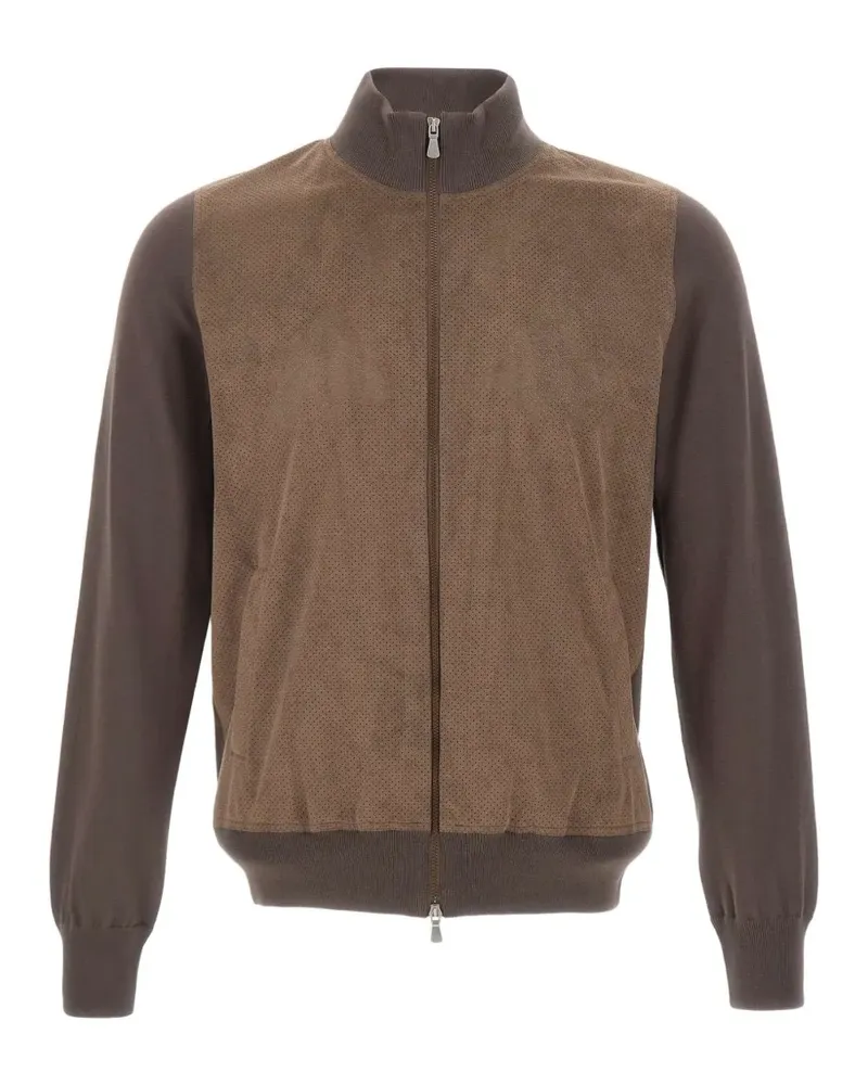 Gran Sasso perforated jacket - Braun Braun