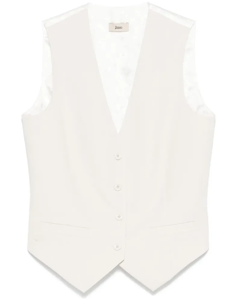 Herno Weste mit Logo-Jacquard - Nude Nude