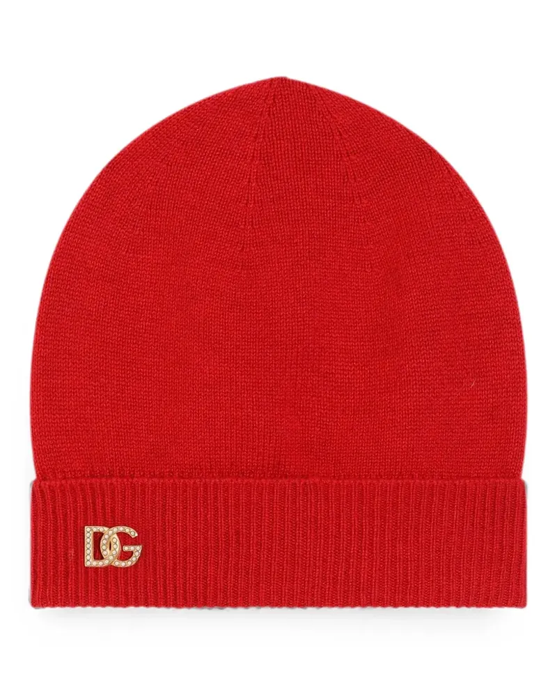 Dolce & Gabbana Gestrickte Mütze - Rot Rot