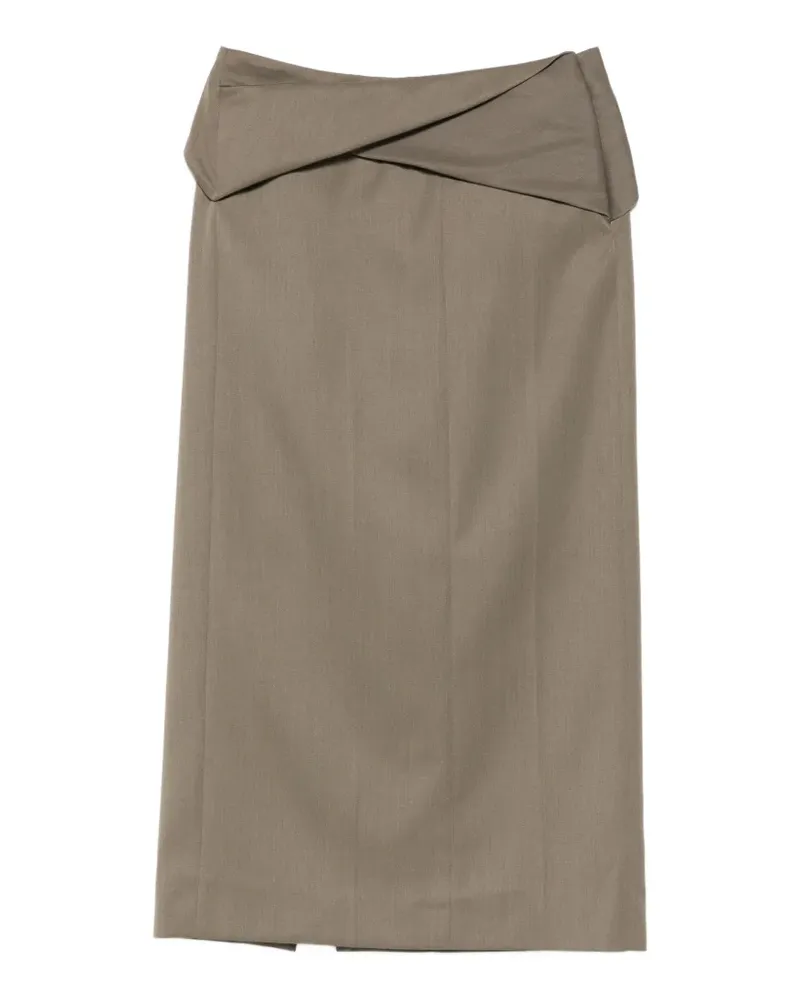 Victoria Beckham Gewickelter Rock - Grün Grün