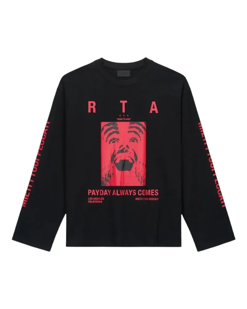 RTA Marceau Langarmshirt - Schwarz Schwarz