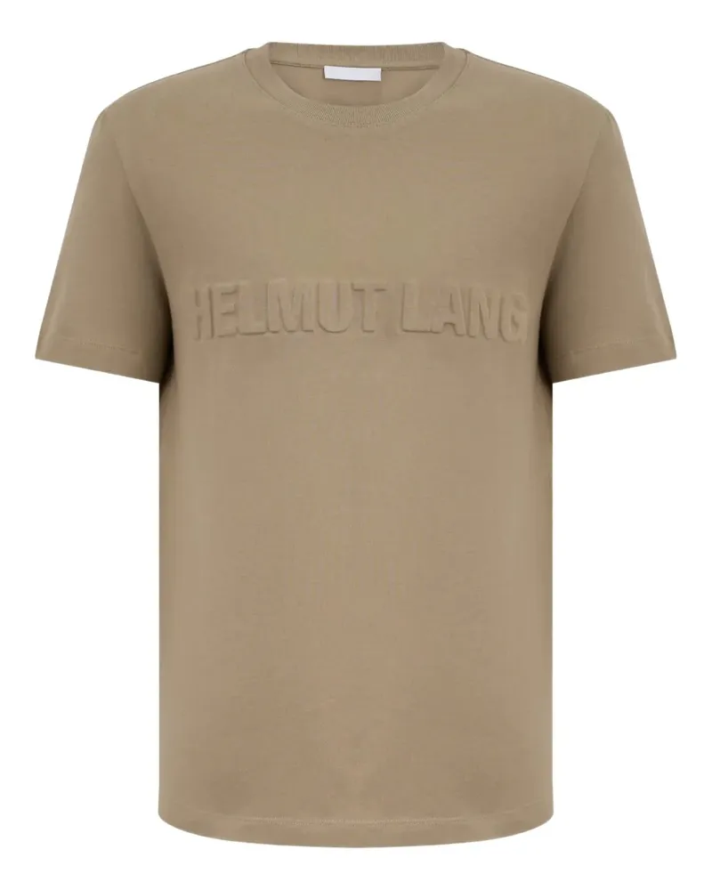 Helmut Lang T-Shirt mit Logo-Prägung - Braun Braun