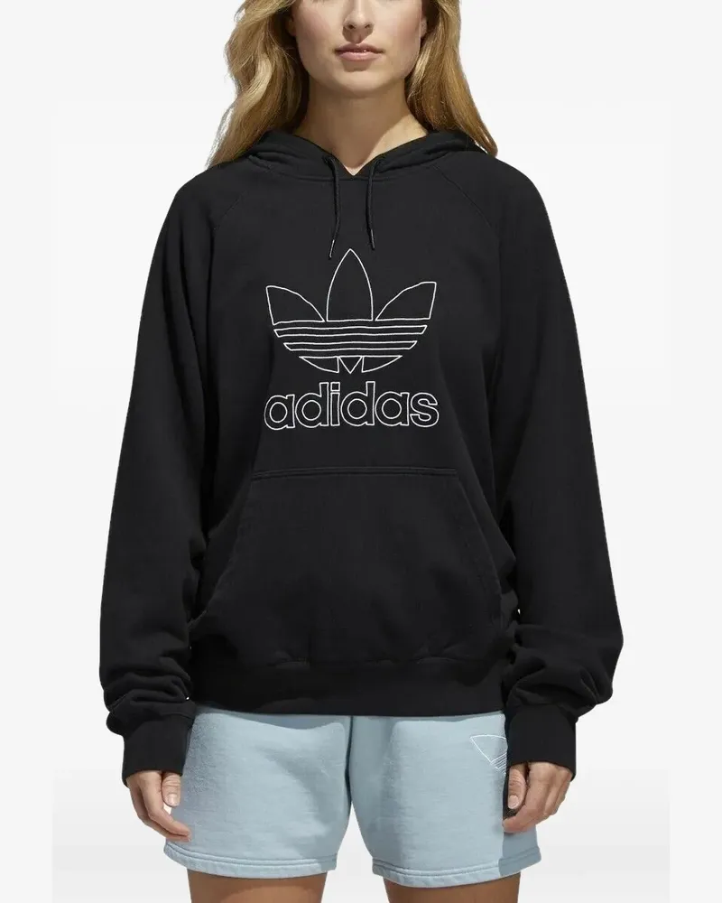 adidas Signature Trefoil Hoodie - Schwarz Schwarz