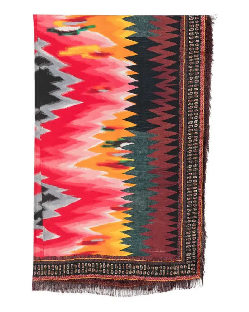 Pierre-Louis Mascia frayed-edge scarf - Rot Rot